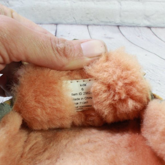 LL Bean Green Suede Wicked Good Shearling Lined Moccasin Slippers Size 6 - Picture 8 of 9